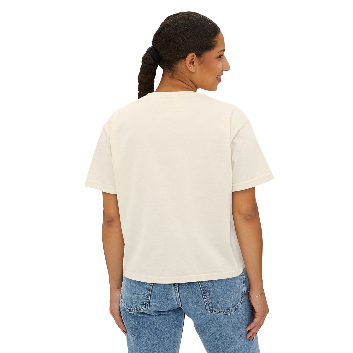 Copy of Copy of Women's Boxy Tee - 'In It to Win It' Retro Racing Design