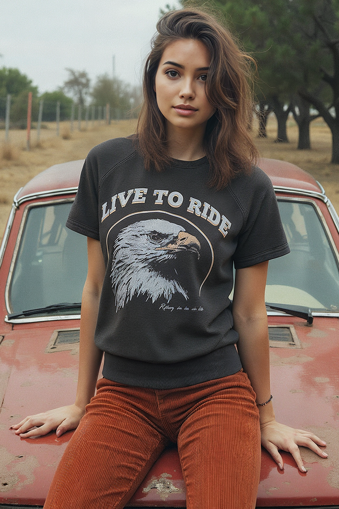 Live to Ride Raglan