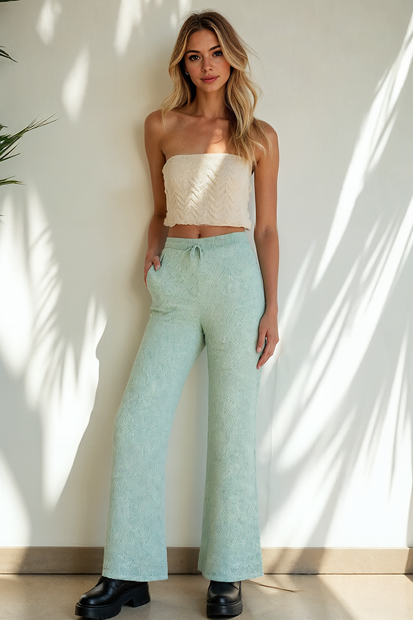 Canale Tonya Textured Knit Pants
