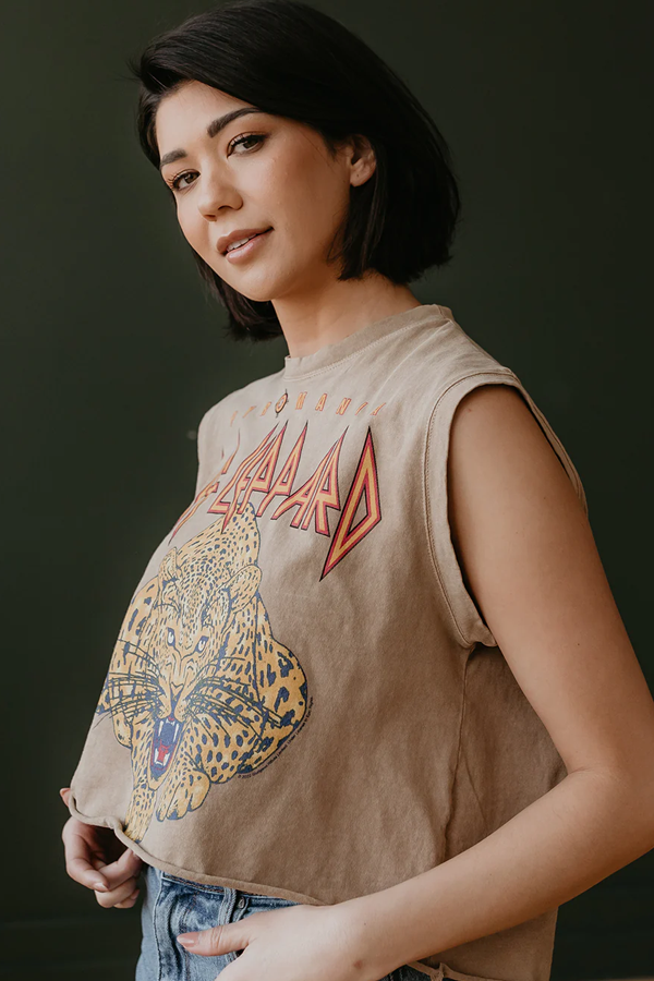 Def Leppard Cropped Muscle Tee