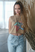 Grateful Dead Dancing Bear Crop Tank