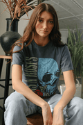 Guns N Roses Flower Skull Tee - Life Clothing Co