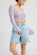 Luna Cropped Crochet Top