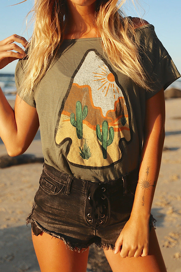 Desert Arrowhead Oversized Tee
