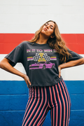 In It to Win It Crop Tee