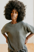 Harmony Washed Black Crewneck Tee