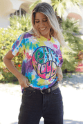 Pink Floyd Liquid Light Tie Dye Tee - Life Clothing Co