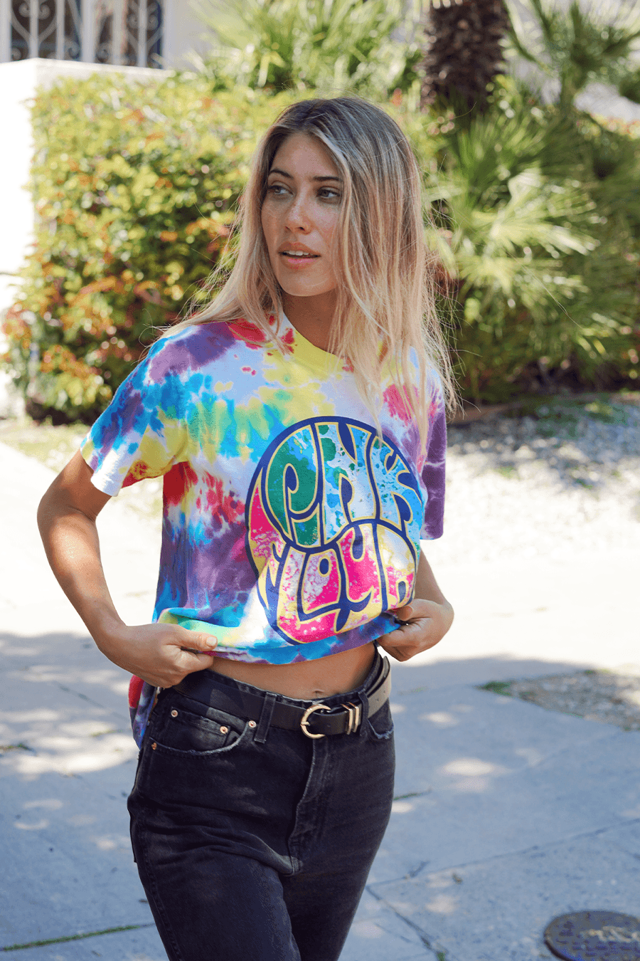 Pink Floyd Liquid Light Tie Dye Tee - Life Clothing Co