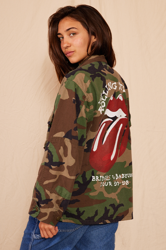 Rolling Stones Authentic Vintage Camo Army Jacket