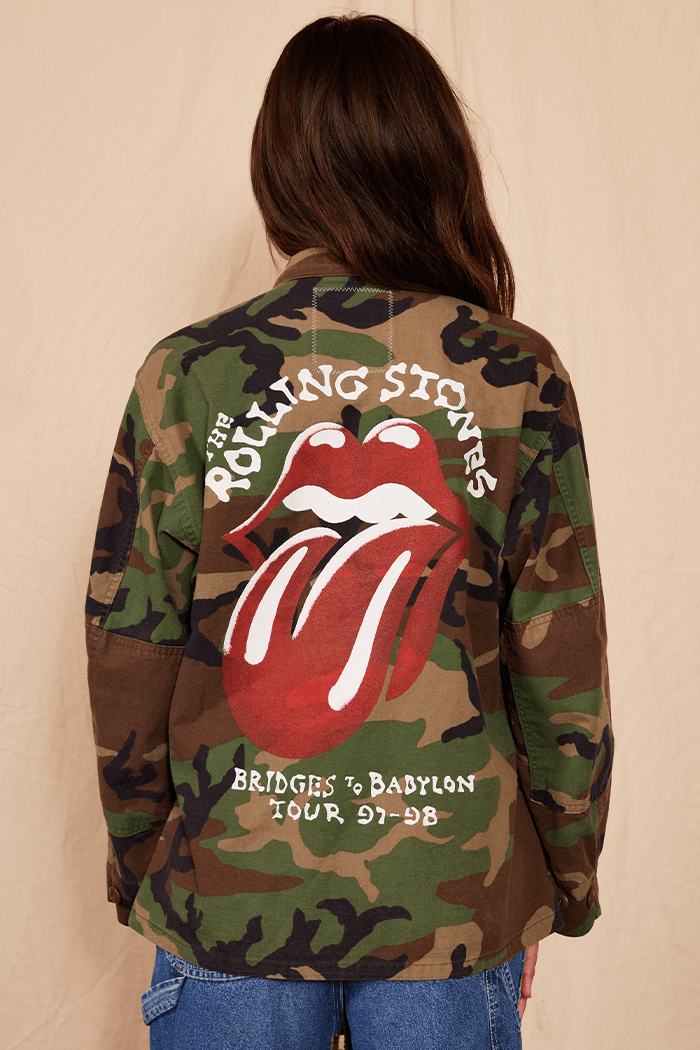 Rolling Stones Authentic Vintage Camo Army Jacket - Life Clothing Co