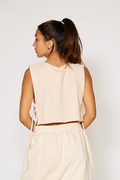 Side Tie Cropped Tank