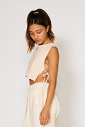 Side Tie Cropped Tank