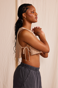 Side Tie Cropped Tank