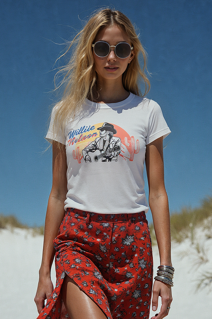 Willie Nelson Desert Baby Tee