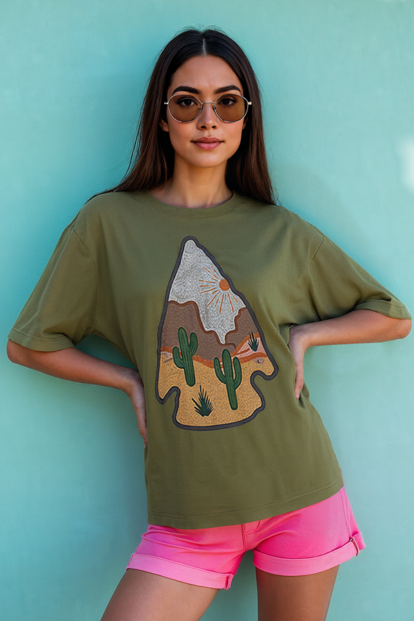 Desert Arrowhead Oversized Tee