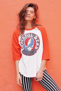 Grateful Dead Stealie Baseball Tee - Life Clothing Co