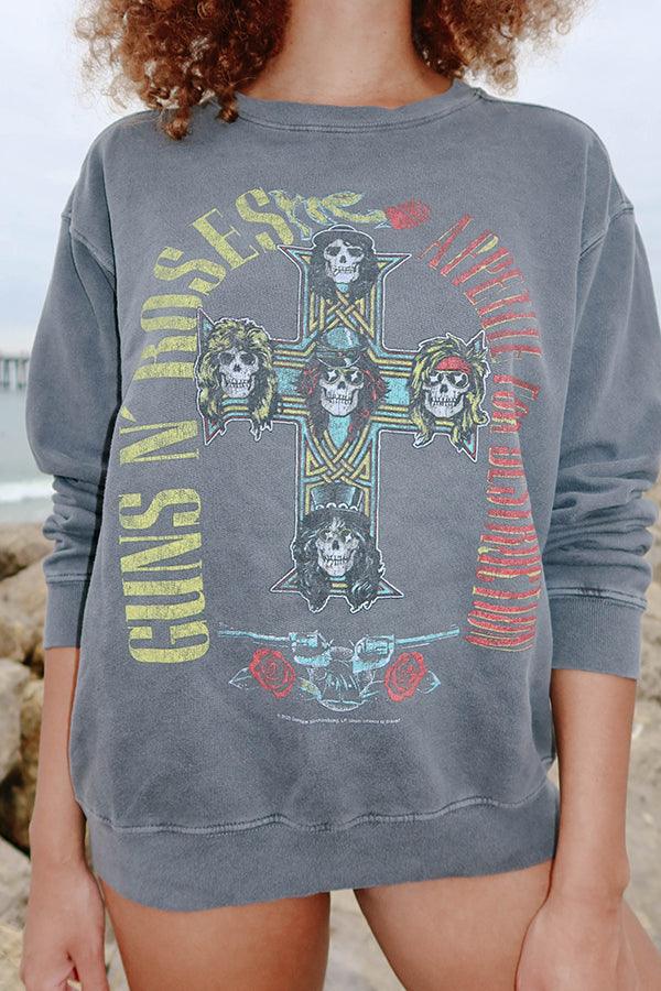 Black Guns N Roses Destruction Sweatshirt - Life Clothing Co