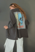 Guns N Roses Flower Skull Kimono - Life Clothing Co