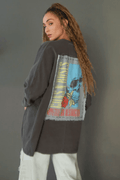 Guns N Roses Flower Skull Kimono - Life Clothing Co