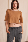 Iris Raw Edge Crop Tee