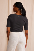 Iris Raw Edge Crop Tee