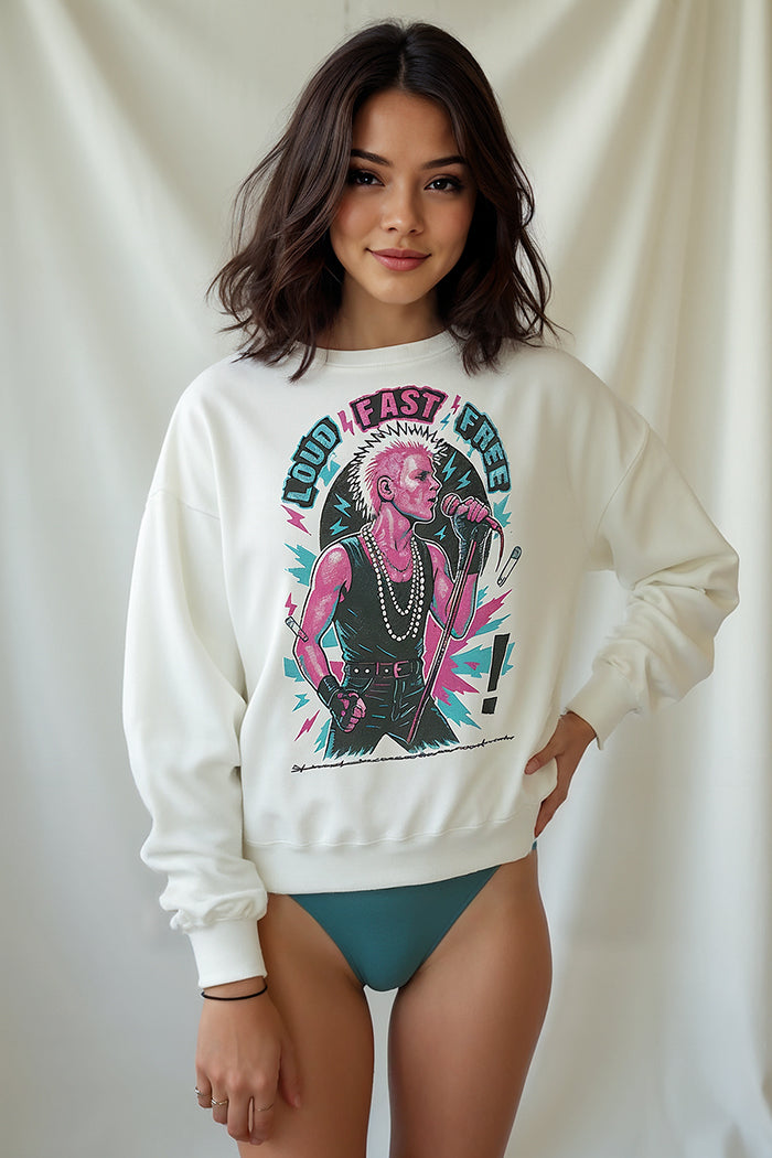 Loud Fast Free Saint Sweatshirt