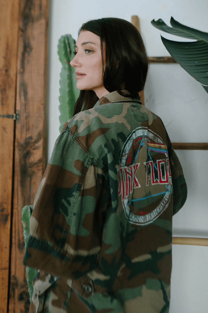 Pin kFloyd Authentic Vintage Camo Army Jacket - Life Clothing Co