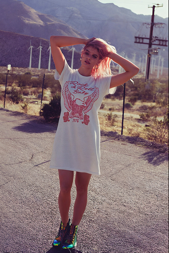 Rock & Roll Baby Tee Dress