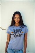 Rock & Roll Heart Acid Wash Tee
