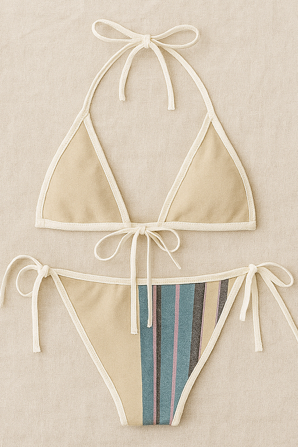 Sandy Toes Triangle Bikini Set