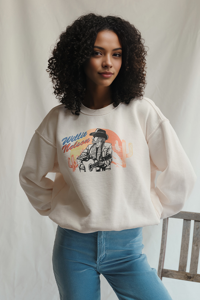 Willie Nelson Cactus Sweatshirt