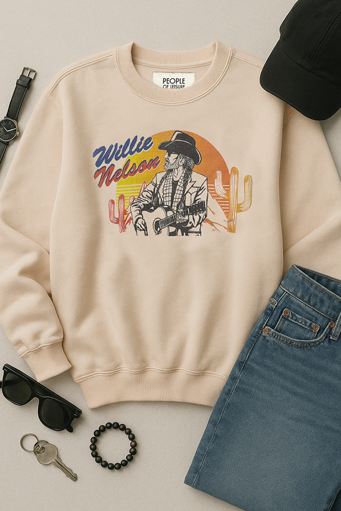 Willie Nelson Cactus Sweatshirt