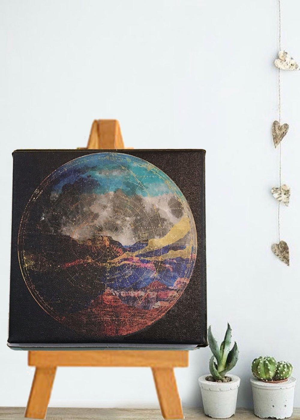 Desert on the Moon Art Canvas - moon art canvas 3