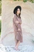 Brown Taylor Dress - Life Clothing Co