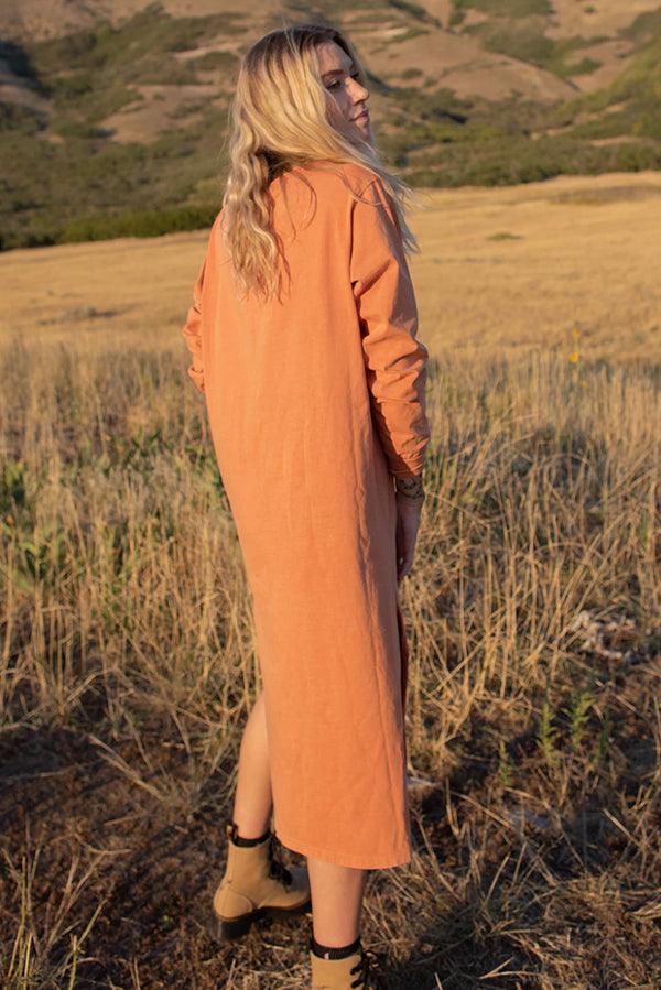 Peach Taylor Dress - Life Clothing Co