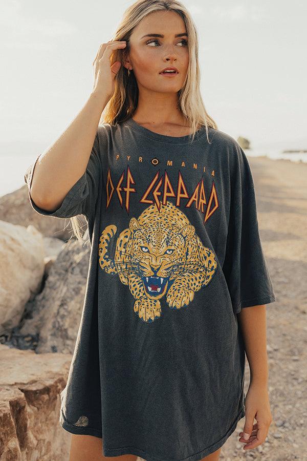 Def Leppard Pyro Oversized Tee - Life Clothing Co