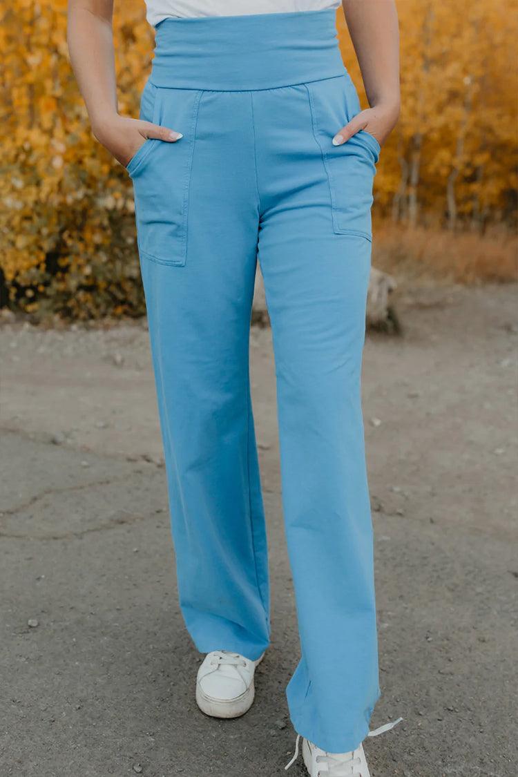 Isabelle Blue Comfy Pant - Life Clothing Co