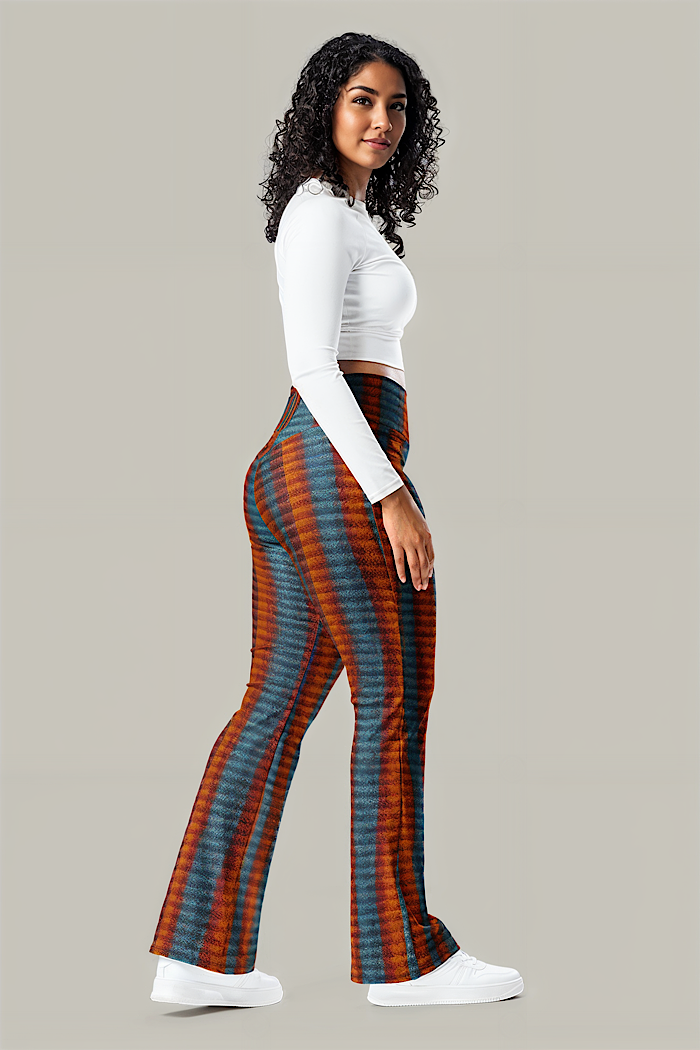 Candy Stripe Flare Leggings