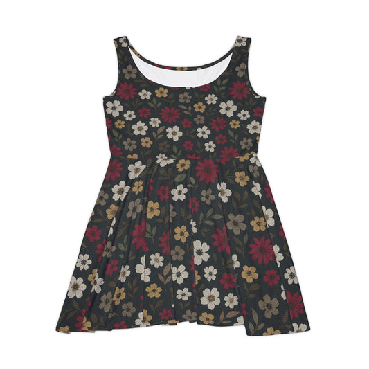 Wildflower Noir Flare Dress
