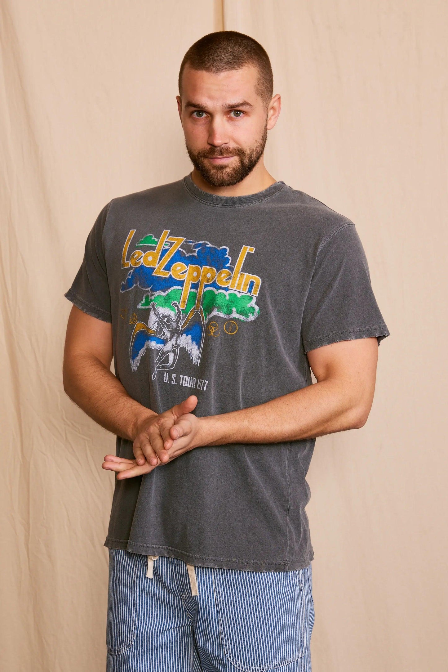 Led Zeppelin U.S Tour 1977 Men's Tee - Life Clothing Co