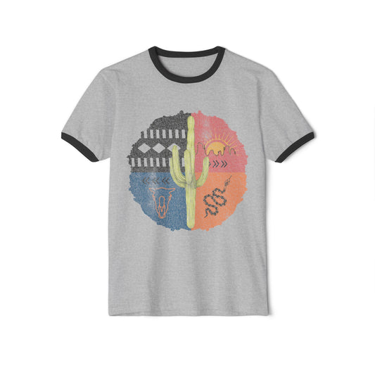 Desert Elements Unisex Cotton Ringer T-Shirt