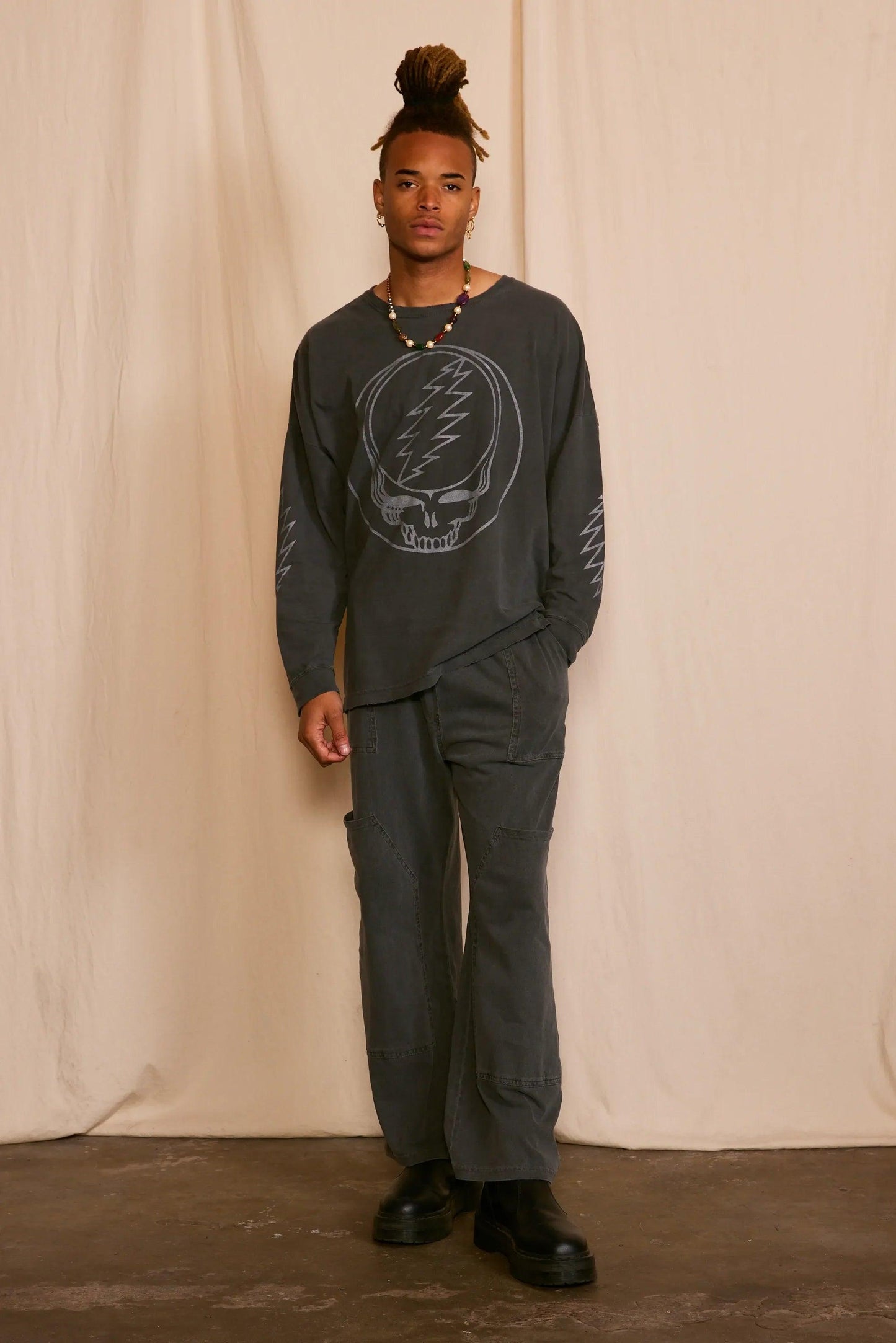 Grateful Dead Outliner Men's Long Sleeve - Life Clothing Co