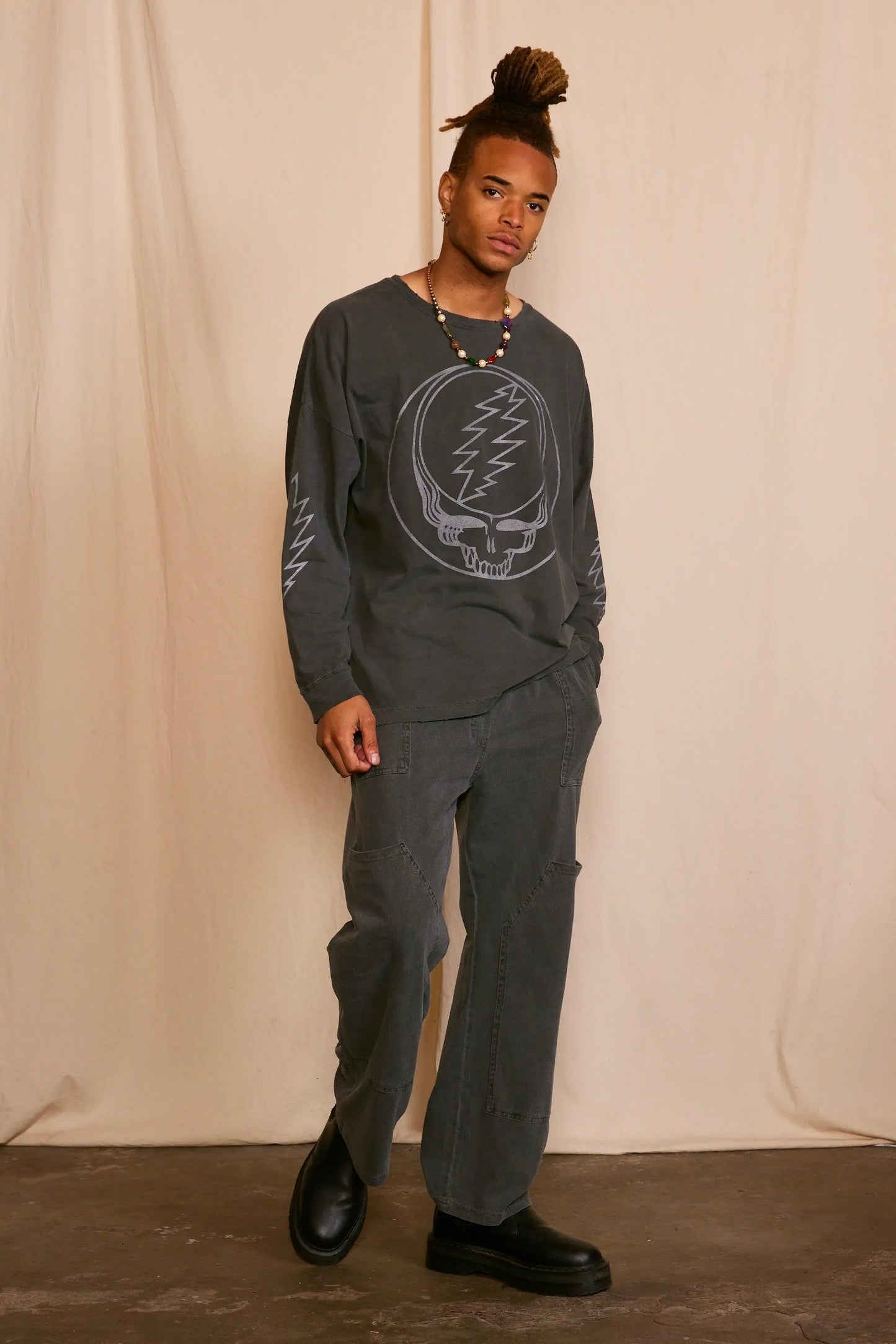 Grateful Dead Outliner Men's Long Sleeve - Life Clothing Co