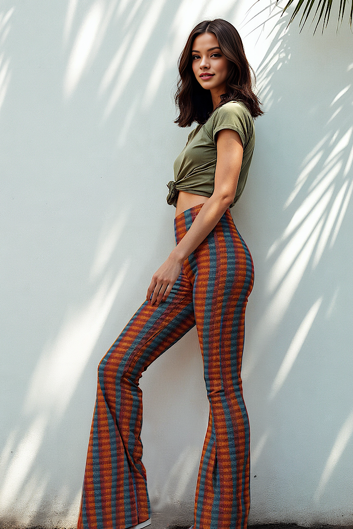Candy Stripe Flare Leggings