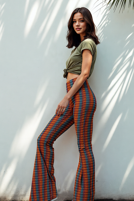 Candy Stripe Flare Leggings