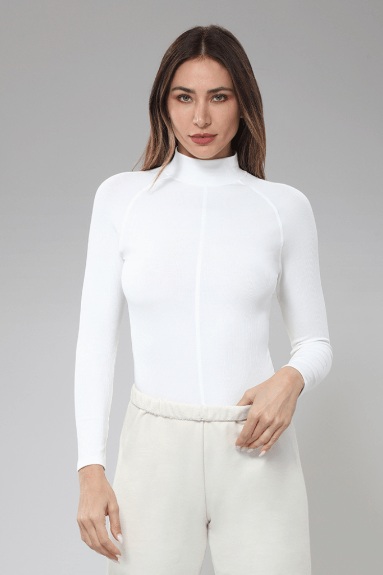 Taylor Mock Neck Long Sleeve - Life Clothing Co