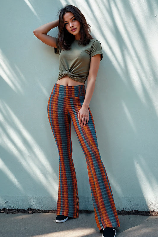 Candy Stripe Flare Leggings