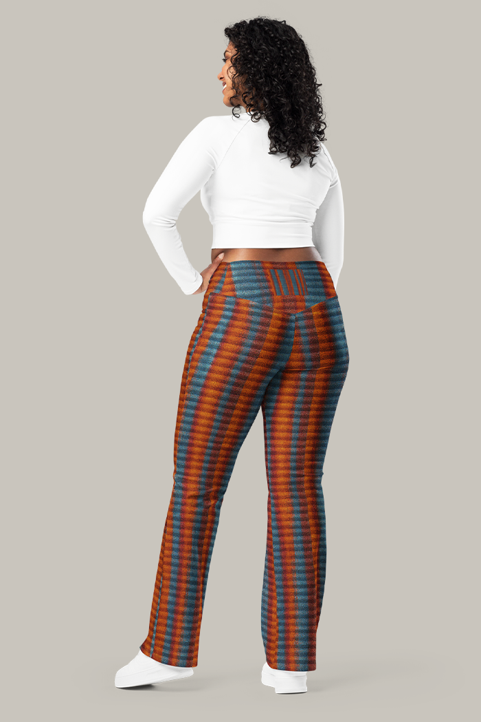 Candy Stripe Flare Leggings