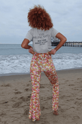 Charlie Floral Flare Bells - Life Clothing Co