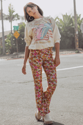 Charlie Floral Flare Bells - Life Clothing Co